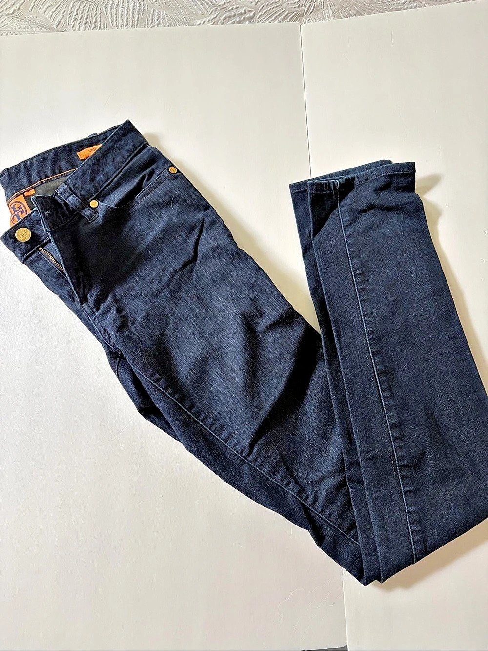 Tory Burch Denim Legging Skinny Jeans in Black